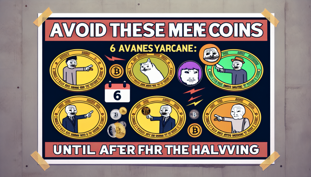 "Avoid These 6 Meme Coins Until After the Halving"